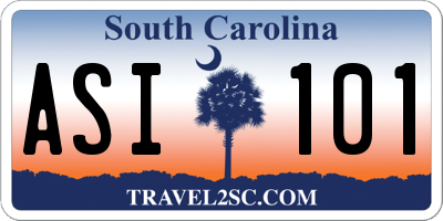 SC license plate ASI101