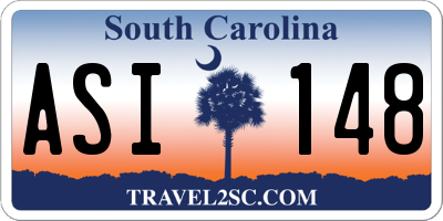 SC license plate ASI148