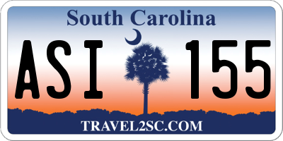 SC license plate ASI155