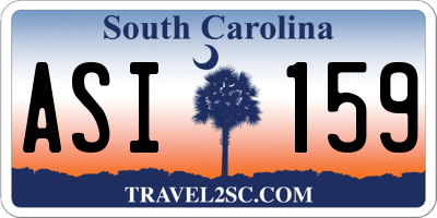 SC license plate ASI159