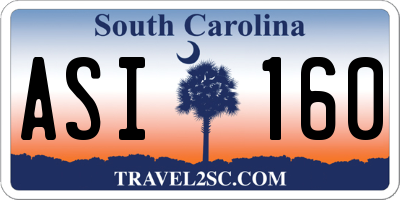 SC license plate ASI160