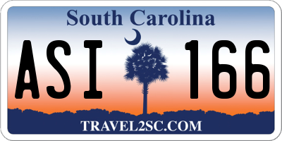 SC license plate ASI166