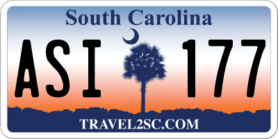 SC license plate ASI177