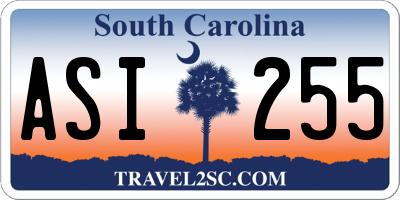 SC license plate ASI255