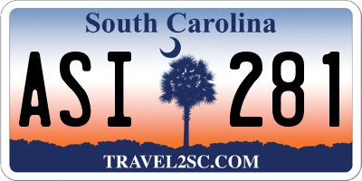 SC license plate ASI281