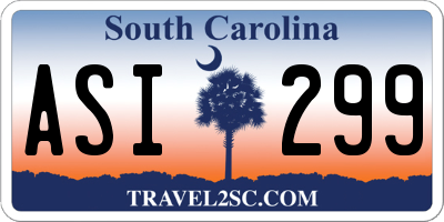 SC license plate ASI299
