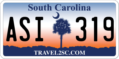 SC license plate ASI319