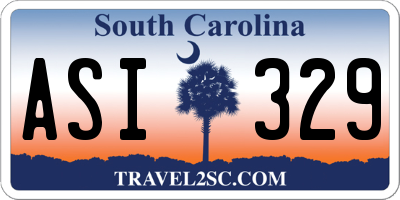 SC license plate ASI329