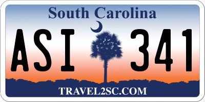 SC license plate ASI341