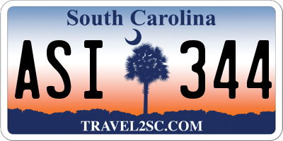 SC license plate ASI344