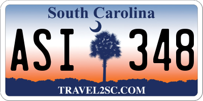 SC license plate ASI348
