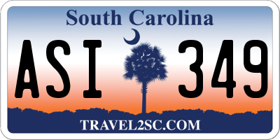 SC license plate ASI349