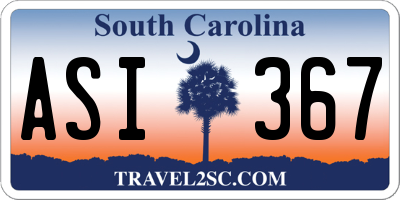 SC license plate ASI367