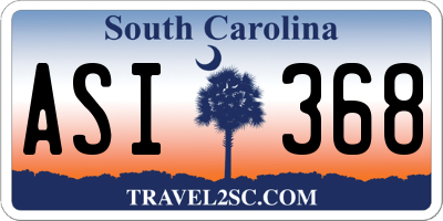 SC license plate ASI368