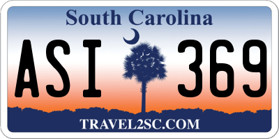 SC license plate ASI369
