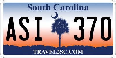 SC license plate ASI370
