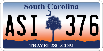SC license plate ASI376