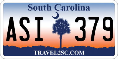 SC license plate ASI379