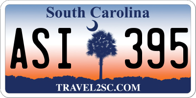 SC license plate ASI395