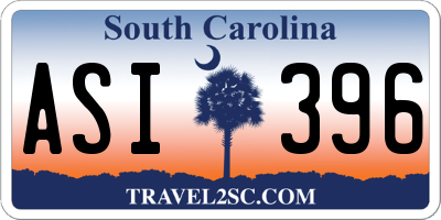 SC license plate ASI396