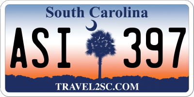 SC license plate ASI397