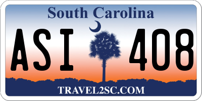 SC license plate ASI408