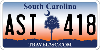 SC license plate ASI418