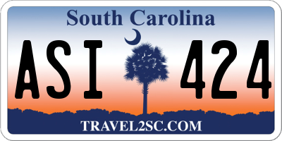 SC license plate ASI424