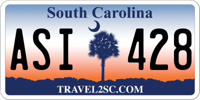 SC license plate ASI428
