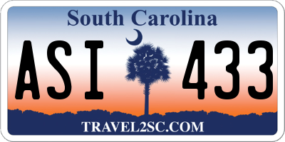 SC license plate ASI433