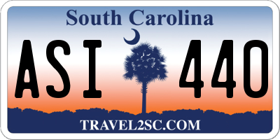 SC license plate ASI440