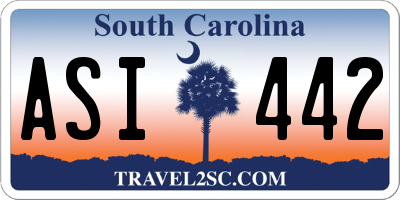SC license plate ASI442