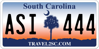 SC license plate ASI444