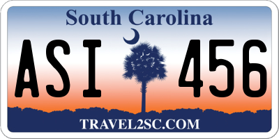 SC license plate ASI456