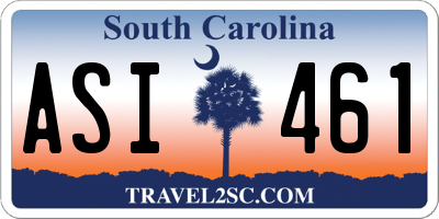 SC license plate ASI461