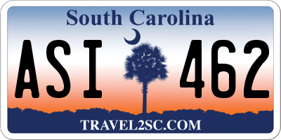 SC license plate ASI462