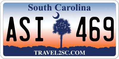 SC license plate ASI469