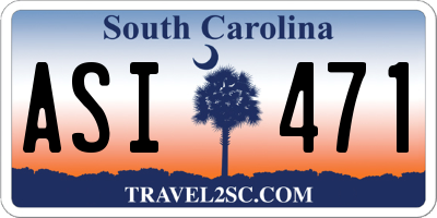 SC license plate ASI471
