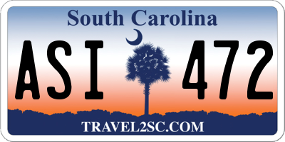 SC license plate ASI472