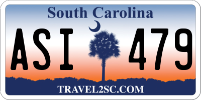 SC license plate ASI479