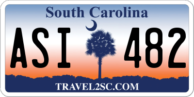 SC license plate ASI482