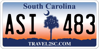 SC license plate ASI483