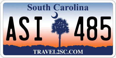 SC license plate ASI485