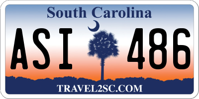 SC license plate ASI486