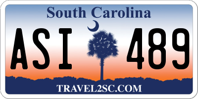 SC license plate ASI489