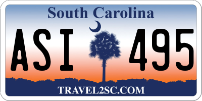 SC license plate ASI495
