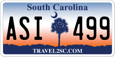 SC license plate ASI499