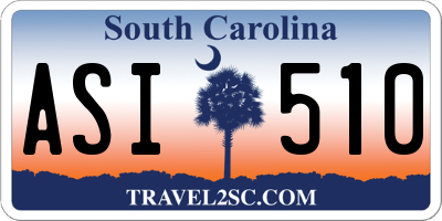 SC license plate ASI510