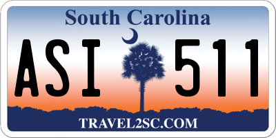 SC license plate ASI511