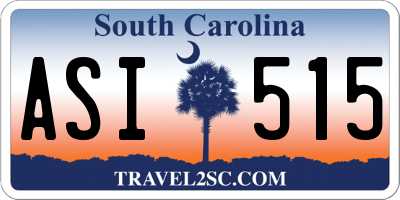 SC license plate ASI515